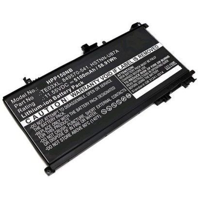 MBXHP-BA0223 CoreParts Laptop Batteria for HP Laptop Batteria for HP 61.6Wh 15.4V Li-Pol 4000mAh Black for HP 905277-855 omen 15