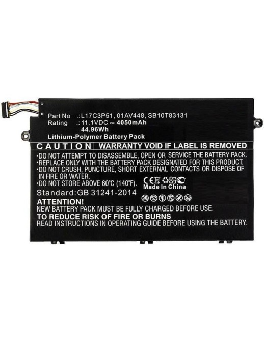MBXLE-BA0217 CoreParts Laptop Batteria for Lenovo 40W Li-ion 11.1V 3.6Ah Lenovo ThinkPad E14 E15 E490 E580 01AV448 L17C3P51 SB10