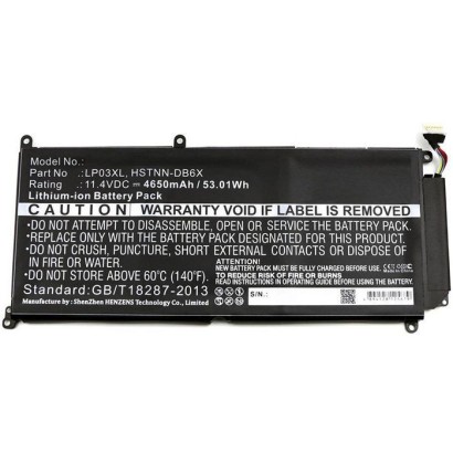 MBXHP-BA0137 CoreParts Laptop Batteria for HP 53Wh Li-ion 11.4V 4650mAh Black Envy 15-AE015TX Envy 15-AE016TX Envy 15-AE017TX En