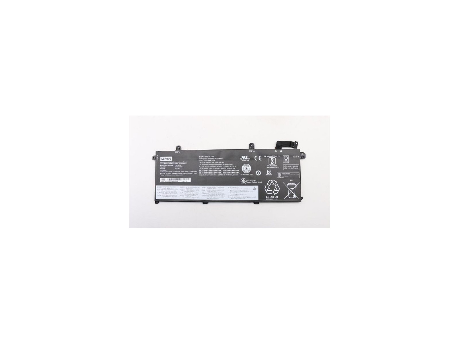 FRU02DL008 Lenovo Internal lithium-ion Batteria 50Wh capacity 3 cells 11.55V designed for Lenovo ThinkPad systems. FRU02DL008 Lenovo Internal lithium-ion Batteria 50Wh capacity 3 cells 11.55V designed for Lenovo ThinkPad systems.
