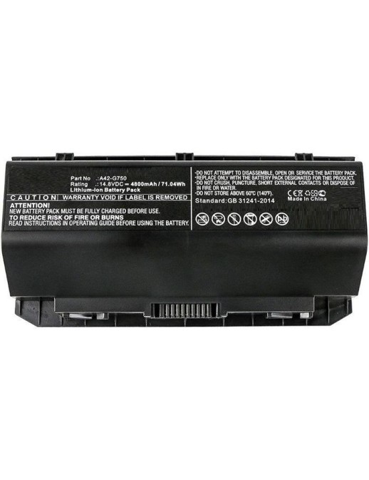 MBXAS-BA0088 CoreParts Laptop Batteria for Asus 66Wh Li-ion 14.8V 4400mAh Black G750 G750J G750JH G750JM G750JS G750JW G750JX G7