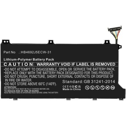 MBXLP-BA0015 CoreParts Batteria for Huawei Notebook Laptop 34.20Wh Li-Polymer 11.4V 3000mAh Black for HLY-19R KPL-WOOB Magicbook
