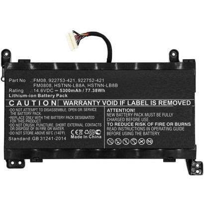 MBXHP-BA0219 CoreParts Laptop Batteria for HP 77WH Li-ion 14.6V 5.3Ah with 16pins connector for Omen 17-AN Omen 17-AN003NI Omen 