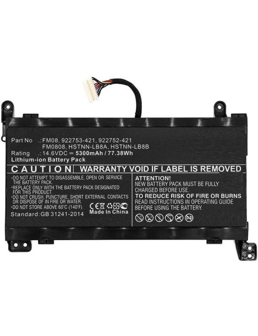MBXHP-BA0219 CoreParts Laptop Batteria for HP 77WH Li-ion 14.6V 5.3Ah with 16pins connector for Omen 17-AN Omen 17-AN003NI Omen 