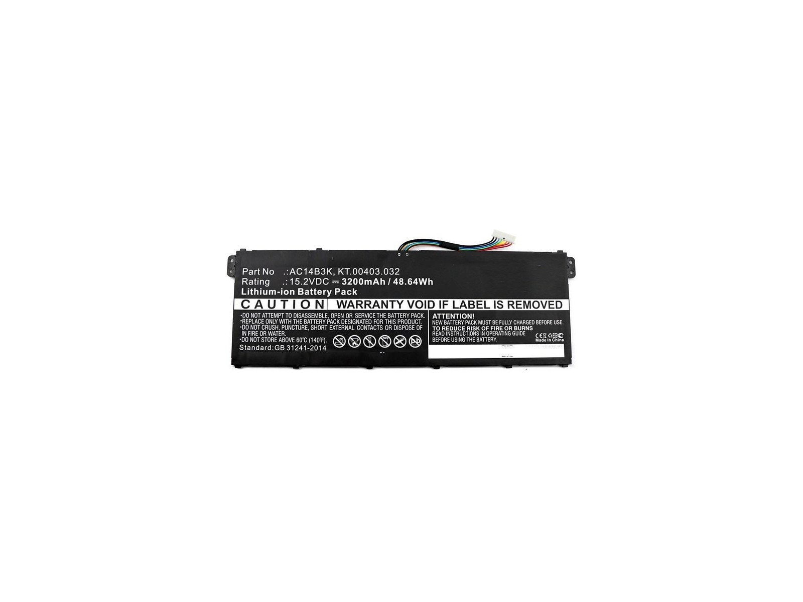MBXAC-BA0043 CoreParts Laptop Batteria for Acer 49Wh Li-ion 15.2V 3200mAh Black Aspire ES15 Aspire ES1-572 Aspire ES1-572-31LD A MBXAC-BA0043 CoreParts Laptop Batteria for Acer 49Wh Li-ion 15.2V 3200mAh Black Aspire ES15 Aspire ES1-572 Aspire ES1-572-31LD A