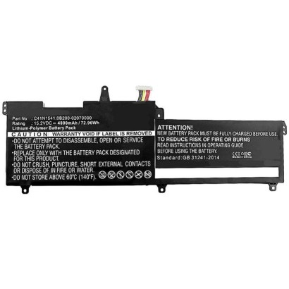 MBXAS-BA0131 CoreParts Laptop Batteria for Asus 64Wh Li-Pol 15.2V 4200mAh Black 0B200-02070000 C41N1541