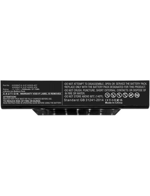 MBXCL-BA0035 CoreParts Batteria for Clevo Notebook Laptop 57.72Wh Li-ion 11.1V 5200mAh Black for B519II(47781)(N350TW) B519II(N3