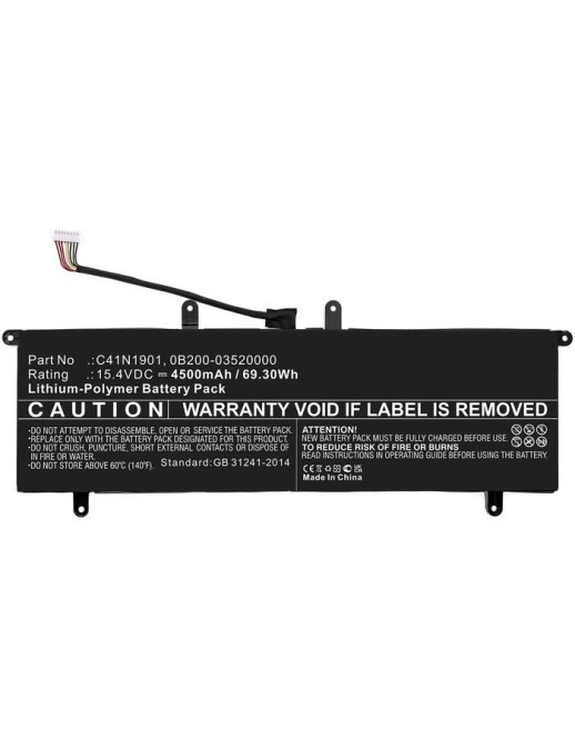 MBXAS-BA0318 CoreParts Batteria for Asus Notebook Laptop 69.30Wh Li-Polymer 15.4V 4500mAh Black for ZenBook 14 UX481F ZenBook 14