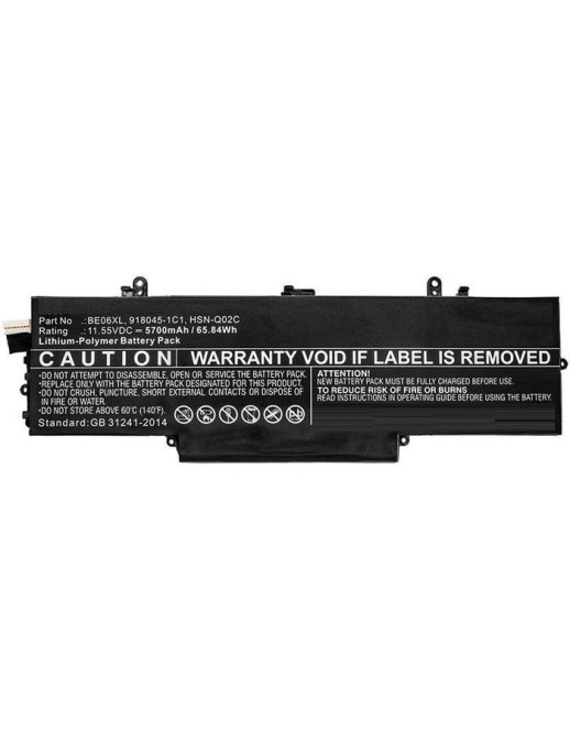 MBXHP-BA0229 CoreParts Laptop Batteria for HP 62Wh Li-Pol 11.55V 5400mAh Black for HP Notebook Laptop EliteBook 1040 G4 Eliteboo