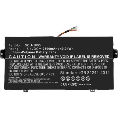 MBXAC-BA0097 CoreParts Laptop Batteria for Acer 40.04Wh Li-ion 15.4V 2600mAh Black for Acer Notebook Laptop SF713-51 SF713-51-M0