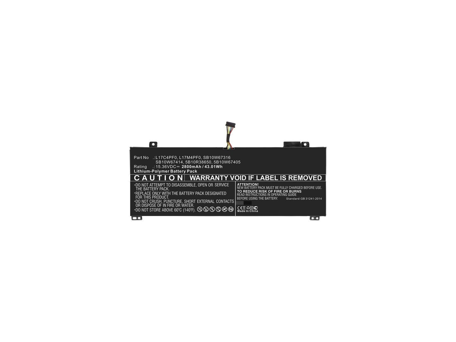 MBXLE-BA0236 CoreParts Laptop Batteria for Lenovo 43.01Wh Li-Pol 15.36V 2800mAh Black for Lenovo Notebook Laptop xiaoxin Air 13 MBXLE-BA0236 CoreParts Laptop Batteria for Lenovo 43.01Wh Li-Pol 15.36V 2800mAh Black for Lenovo Notebook Laptop xiaoxin Air 13