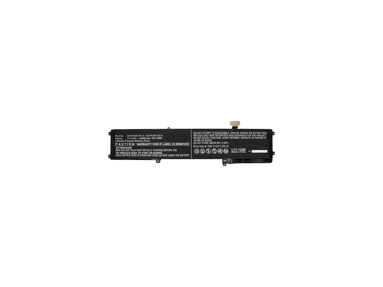MBXRZ-BA0006 CoreParts Laptop Batteria for Razer 66.12Wh Li-Pol 11.4V 5800mAh Black for Razer Notebook Laptop BETTY4-73K-06472 B MBXRZ-BA0006 CoreParts Laptop Batteria for Razer 66.12Wh Li-Pol 11.4V 5800mAh Black for Razer Notebook Laptop BETTY4-73K-06472 B