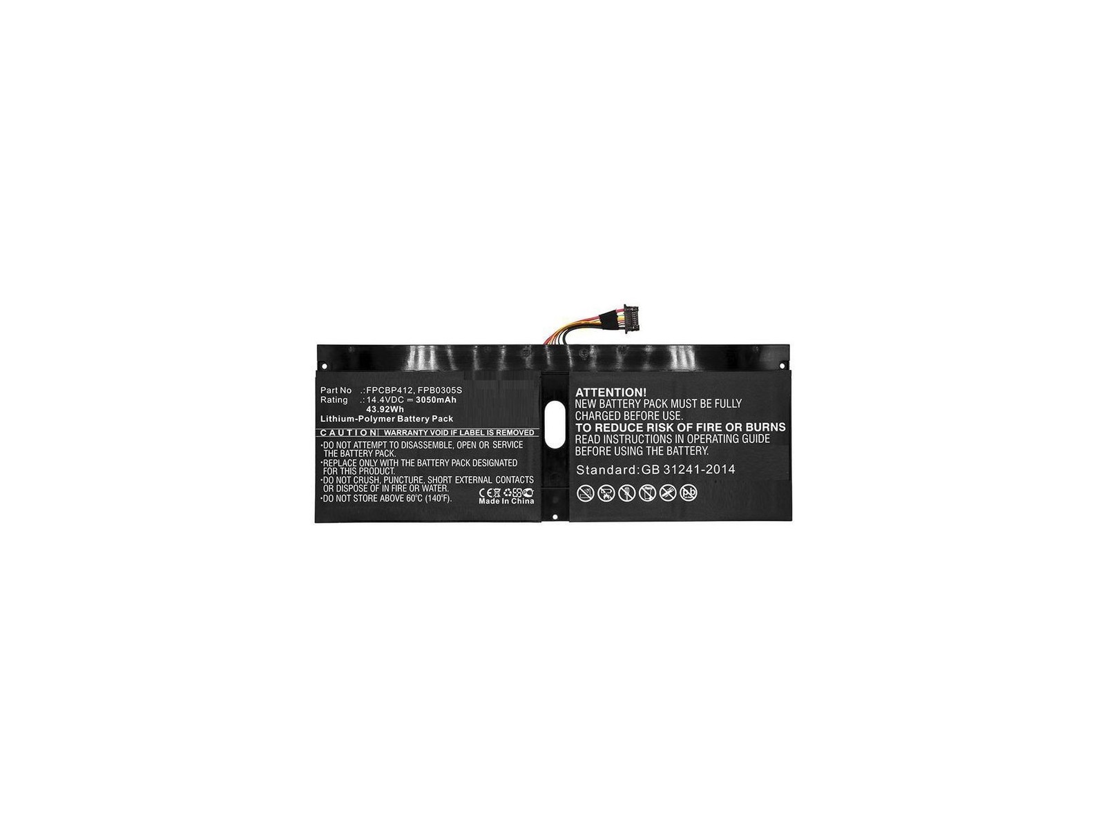 MBXFU-BA0038 CoreParts Laptop Batteria for Fujitsu 43.92Wh Li-Pol 14.4V 3050mAh Black for Fujitsu Notebook Laptop LifeBook U904 MBXFU-BA0038 CoreParts Laptop Batteria for Fujitsu 43.92Wh Li-Pol 14.4V 3050mAh Black for Fujitsu Notebook Laptop LifeBook U904