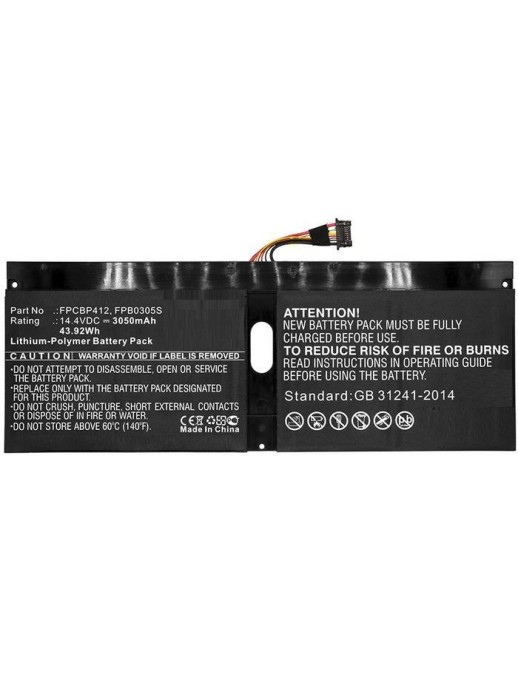 MBXFU-BA0038 CoreParts Laptop Batteria for Fujitsu 43.92Wh Li-Pol 14.4V 3050mAh Black for Fujitsu Notebook Laptop LifeBook U904 