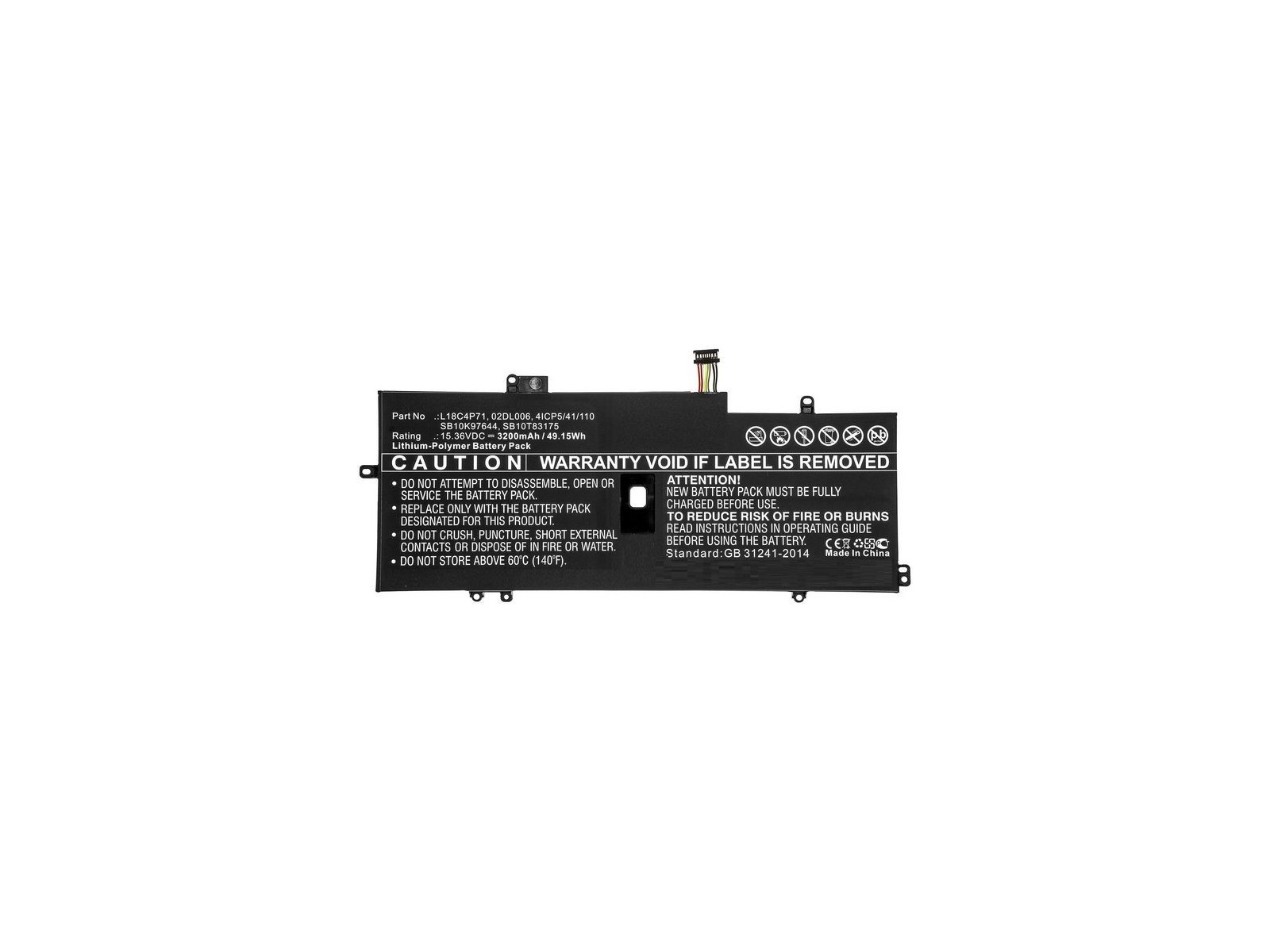 MBXLE-BA0282 CoreParts Laptop Batteria for Lenovo 49.15Wh Li-Pol 15.36V 3200mAh Black for Lenovo ThinkPad X1 Carbon 2019 Carbon MBXLE-BA0282 CoreParts Laptop Batteria for Lenovo 49.15Wh Li-Pol 15.36V 3200mAh Black for Lenovo ThinkPad X1 Carbon 2019 Carbon
