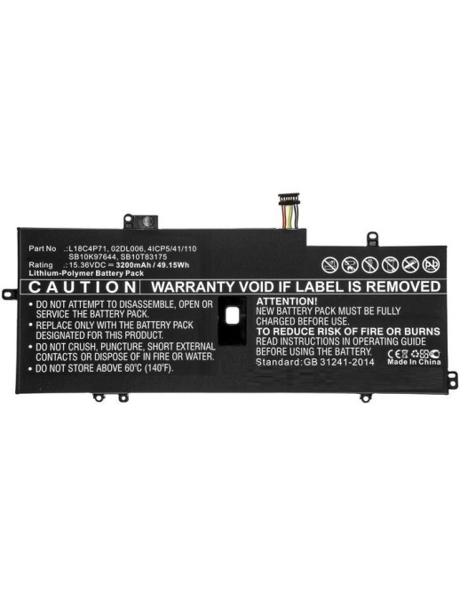 MBXLE-BA0282 CoreParts Laptop Batteria for Lenovo 49.15Wh Li-Pol 15.36V 3200mAh Black for Lenovo ThinkPad X1 Carbon 2019 Carbon 