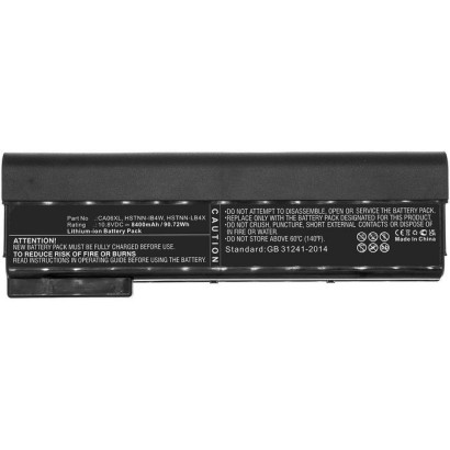 MBXHP-BA0286 CoreParts Laptop Batteria for HP 90.72Wh Li-ion 10.8V 8400mAh Black for D9R52AV H5G74E ProBook 640 ProBook 640 G0 P
