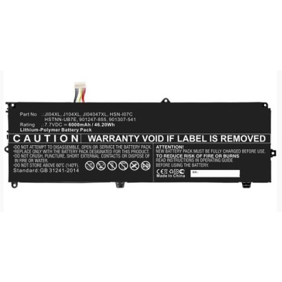 MBXHP-BA0267 CoreParts Laptop Batteria for HP 44Wh 4 Cell Li-ion 7.7V 5.7Ah Black and Silver for HP Elite X2 1012 G2 Series 9012