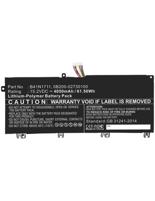 MBXAS-BA0230 CoreParts Laptop Batteria for Asus 61.56Wh Li-Pol 15.2V 4050mAh Black for Asus Notebook Laptop FX503VD-0072C7300HQ 