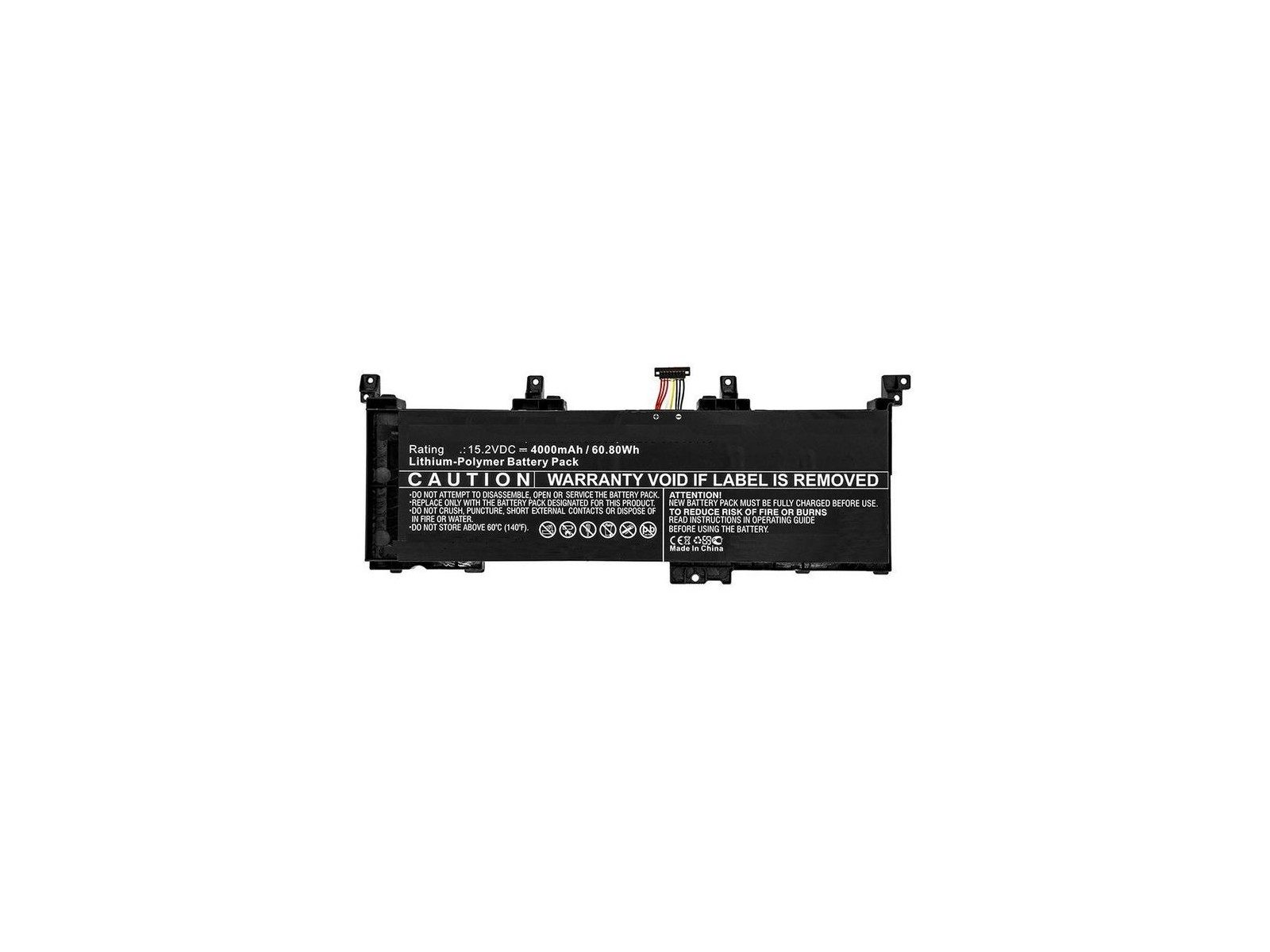 MBXAS-BA0198 CoreParts Laptop Batteria for Asus 61WH Li-Pol 15.2V 4Ah for Asus FX502VS FX502VY G502VS 0B200-0194000 0B200-019401 MBXAS-BA0198 CoreParts Laptop Batteria for Asus 61WH Li-Pol 15.2V 4Ah for Asus FX502VS FX502VY G502VS 0B200-0194000 0B200-019401