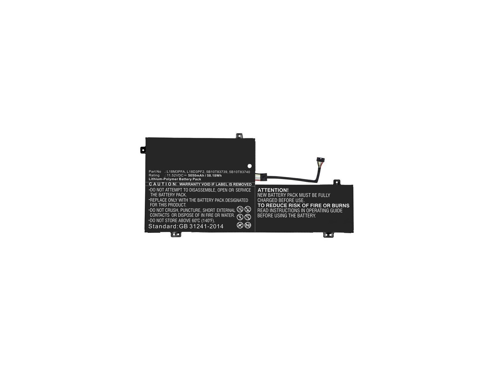 MBXLE-BA0242 CoreParts Laptop Batteria for Lenovo 58.18Wh Li-Pol 11.52V 5050mAh Black for Lenovo Notebook Laptop Yoga C740 YOGA MBXLE-BA0242 CoreParts Laptop Batteria for Lenovo 58.18Wh Li-Pol 11.52V 5050mAh Black for Lenovo Notebook Laptop Yoga C740 YOGA