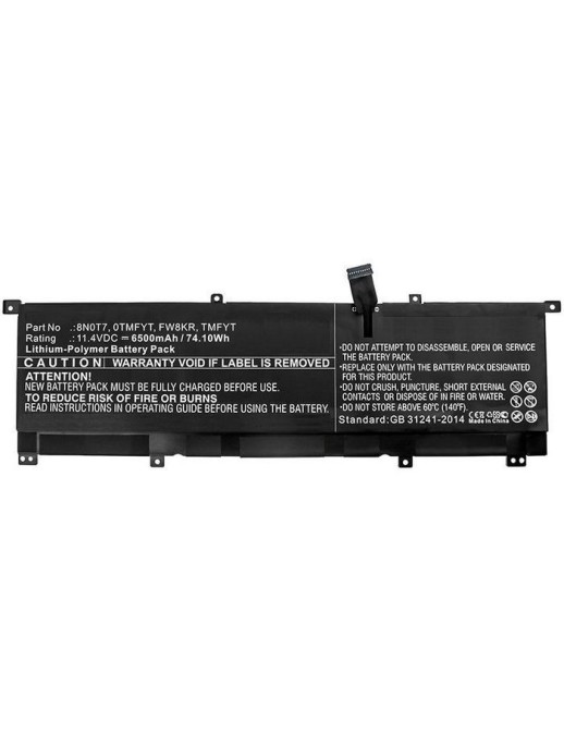 MBXDE-BA0183 CoreParts Laptop Batteria for Dell 68WH Li-ion 11.4V 6Ah Dell 5530 2-in-1 XPS 15 2-in-1 XPS 15 9575 0TMFYT 8N0T7 TM