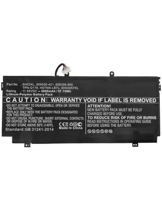 MBXHP-BA0253 CoreParts Laptop Batteria for HP 57.75Wh Li-Pol 11.55V 5000mAh Black with 2.4cm cable for HP Notebook Spectre X360 