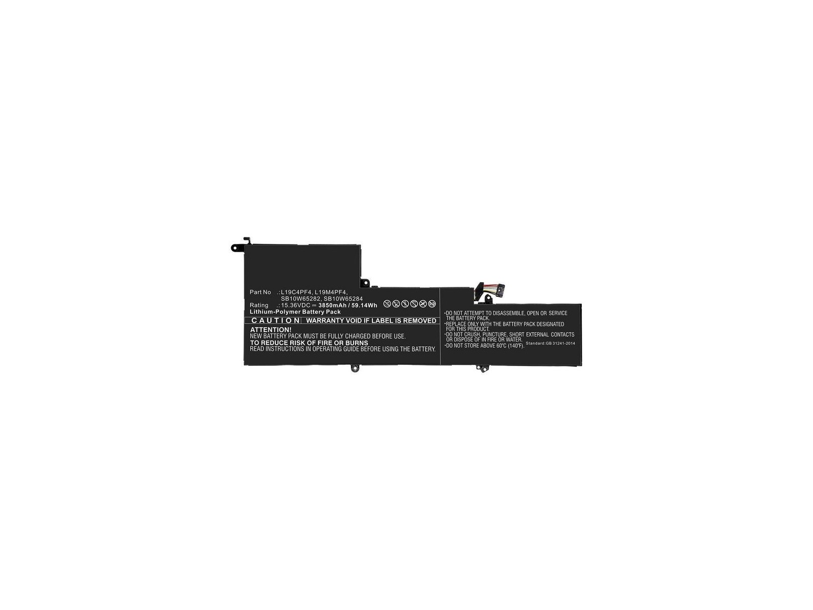 MBXLE-BA0288 CoreParts Laptop Batteria for Lenovo 52.36Wh Li-Pol 15.4V 3200mAh Black for Lenovo Notebook Laptop Yoga 14s Yoga 7 MBXLE-BA0288 CoreParts Laptop Batteria for Lenovo 52.36Wh Li-Pol 15.4V 3200mAh Black for Lenovo Notebook Laptop Yoga 14s Yoga 7