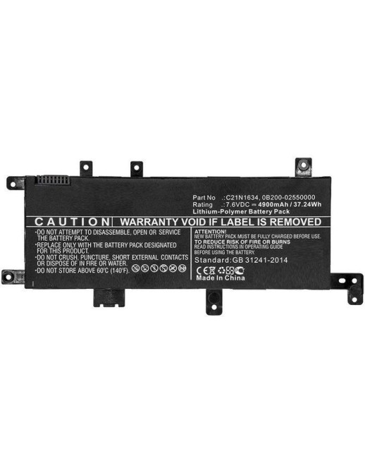 MBXAS-BA0244 CoreParts Laptop Batteria for Asus 37.24Wh Li-Pol 7.6V 4900mAh Black for Asus Notebook Laptop A580B A580UBA7100 A58