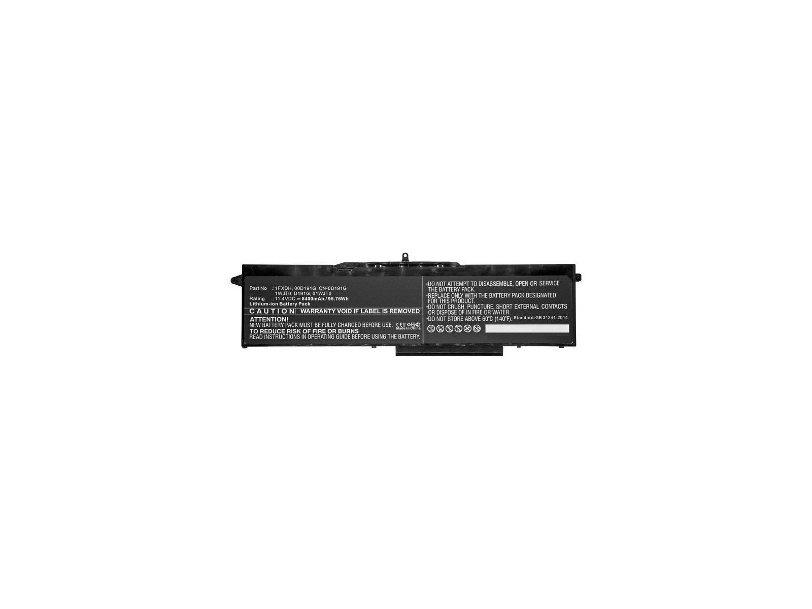 MBXDE-BA0202 CoreParts Laptop Batteria for Dell 95.76Wh Li-ion 11.4V 8400mAh Black for Dell Notebook Laptop Latitude 15 5501 Lat MBXDE-BA0202 CoreParts Laptop Batteria for Dell 95.76Wh Li-ion 11.4V 8400mAh Black for Dell Notebook Laptop Latitude 15 5501 Lat