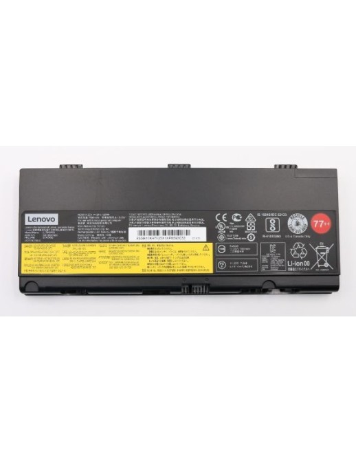 01AV496 Lenovo External lithium-ion Batteria pack 90Wh capacity 6 cells designed for Lenovo laptops with Smart Power Management.
