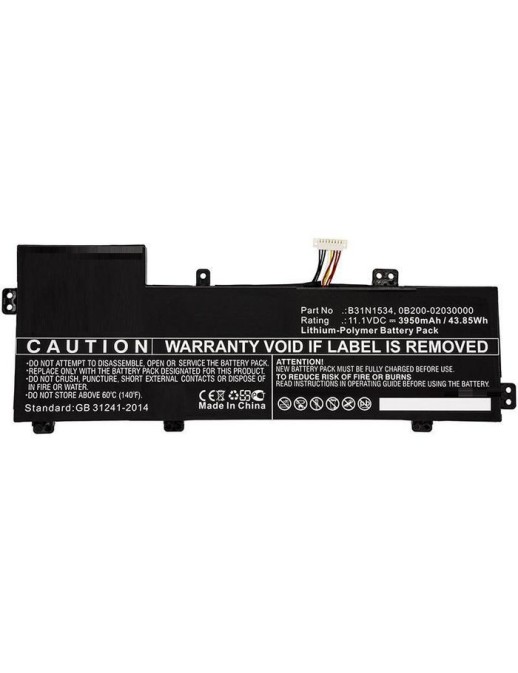 MBXAS-BA0172 CoreParts Laptop Batteria For Asus 44WH Li-ion 11.1V 3950mAh for Asus UX510 0B200-02030000 0B200-02030100 B31N1534