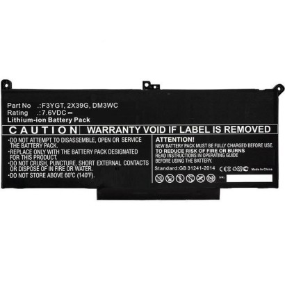 MBXDE-BA0142 CoreParts Laptop Batteria for Dell 44Wh 4 cells Li-Po 7.6V 5800mAh Black Dell Latitude 12 7000 Latitude 12 7290 Lat