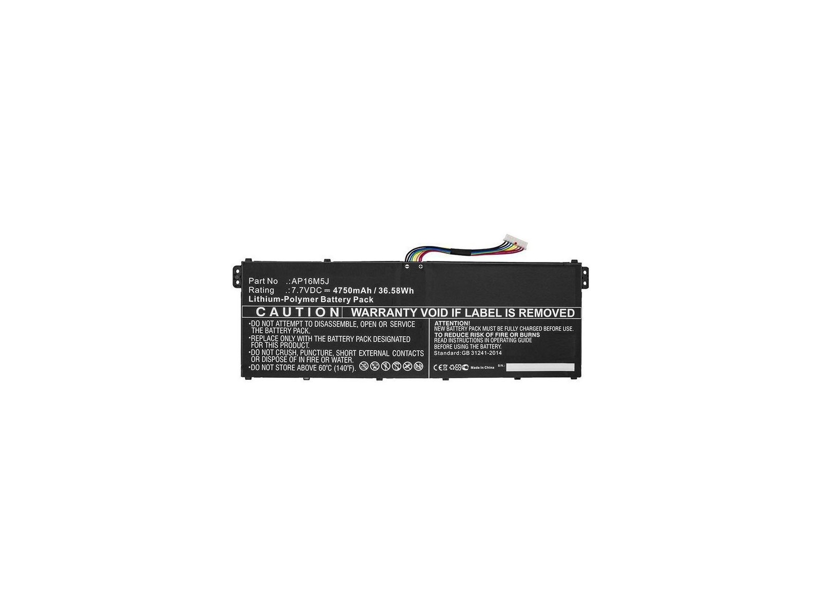 MBXAC-BA0087 CoreParts Laptop Batteria for Acer 36.6Wh Li-ion 7.7V 4.45Ah AP16M5J MBXAC-BA0087 CoreParts Laptop Batteria for Acer 36.6Wh Li-ion 7.7V 4.45Ah AP16M5J