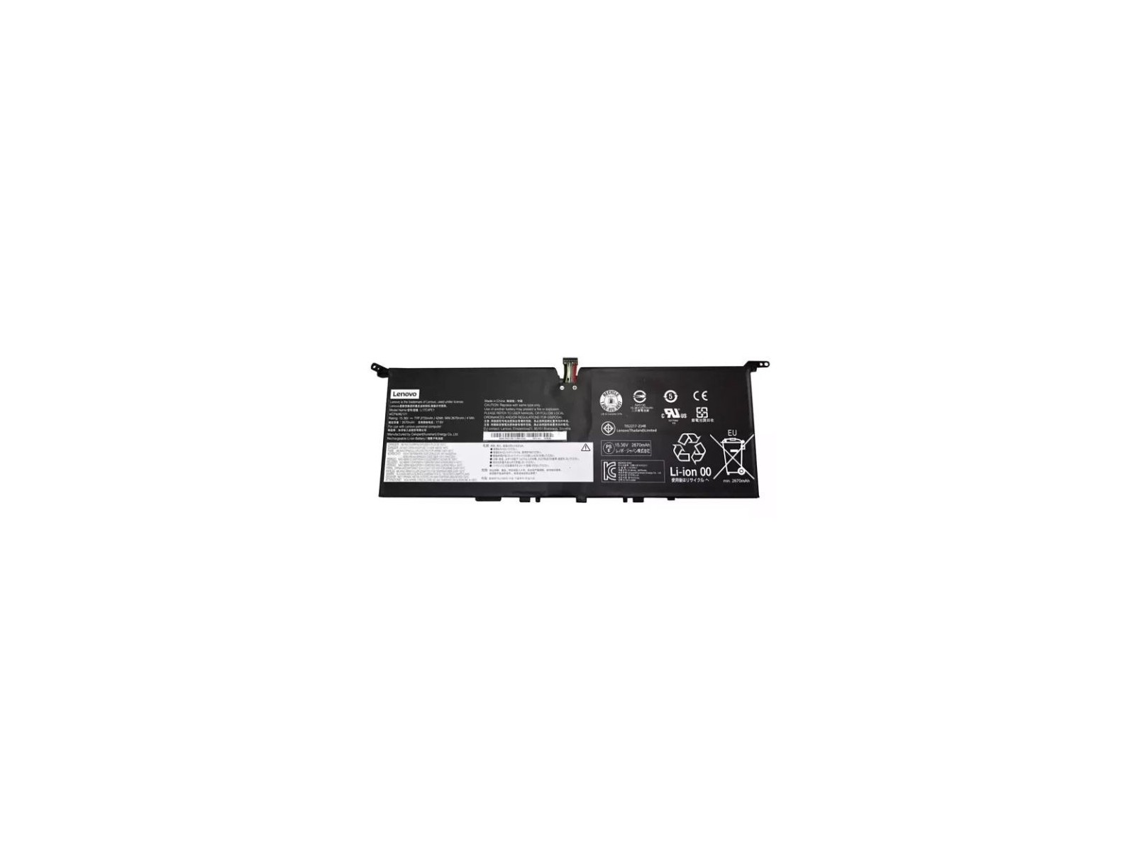 5B10R32748 Lenovo Li-Polymer Batteria 15.36V voltage 42Wh capacity 4-cell design compatible with specific Lenovo laptops. FRU5B1 5B10R32748 Lenovo Li-Polymer Batteria 15.36V voltage 42Wh capacity 4-cell design compatible with specific Lenovo laptops. FRU5B1