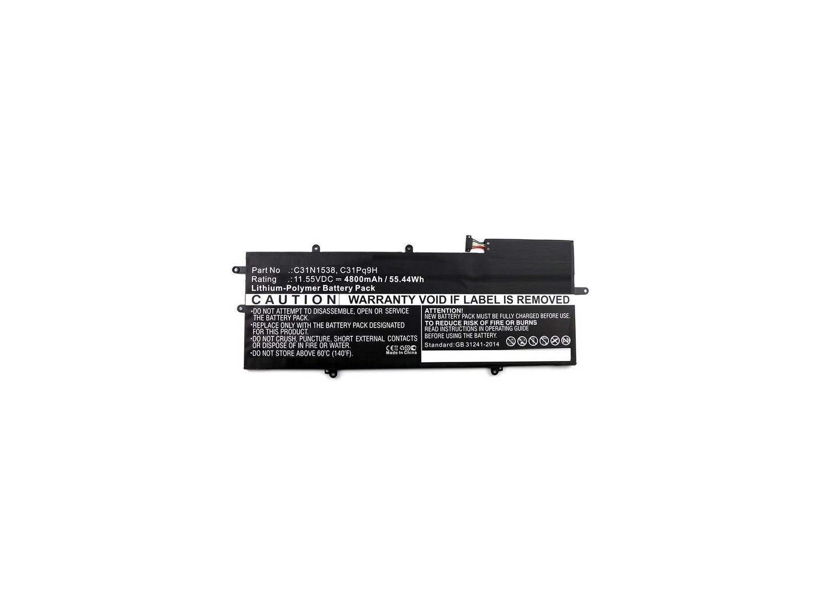 MBXAS-BA0023 CoreParts Laptop Batteria for Asus 55Wh Li-Pol 11.55V 4545mAh Black Q324UA UX360UA UX360UA-1A UX360UA-1B UX360UA-1C MBXAS-BA0023 CoreParts Laptop Batteria for Asus 55Wh Li-Pol 11.55V 4545mAh Black Q324UA UX360UA UX360UA-1A UX360UA-1B UX360UA-1C