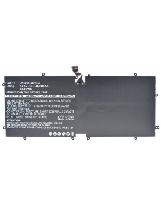 MBXDE-BA0065 CoreParts Laptop Batteria for Dell 68Wh Li-Pol 14.8V 4600mAh Black XPS 18 XPS 18 1810 XPS 18 1820 XPS 18-1810 4DV4C