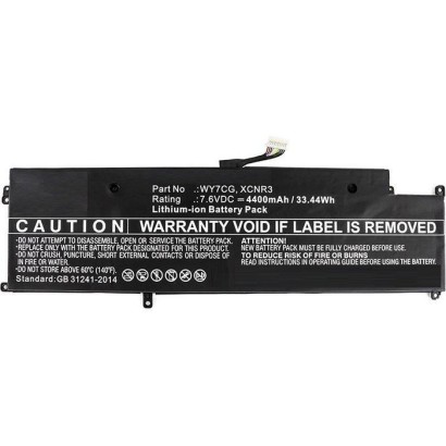 MBXDE-BA0074 CoreParts Laptop Batteria for Dell 33Wh Li-ion 7.6V 4400mAh Black Latitude 13 7370 WY7CG XCNR3 MH25J CV4PN