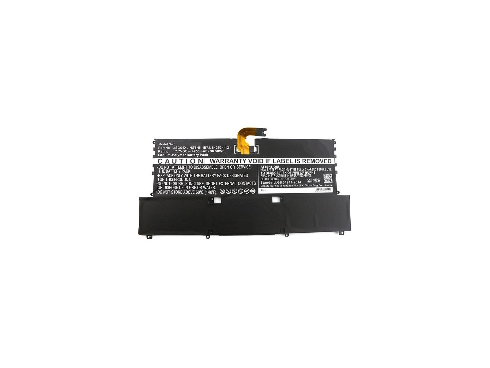 MBXHP-BA0076 CoreParts Laptop Batteria for HP 37Wh Li-Pol 7.7V 4750mAh Black F1D61EAABD Spectre 13-V000 Spectre 13-V000NA Spectr MBXHP-BA0076 CoreParts Laptop Batteria for HP 37Wh Li-Pol 7.7V 4750mAh Black F1D61EAABD Spectre 13-V000 Spectre 13-V000NA Spectr