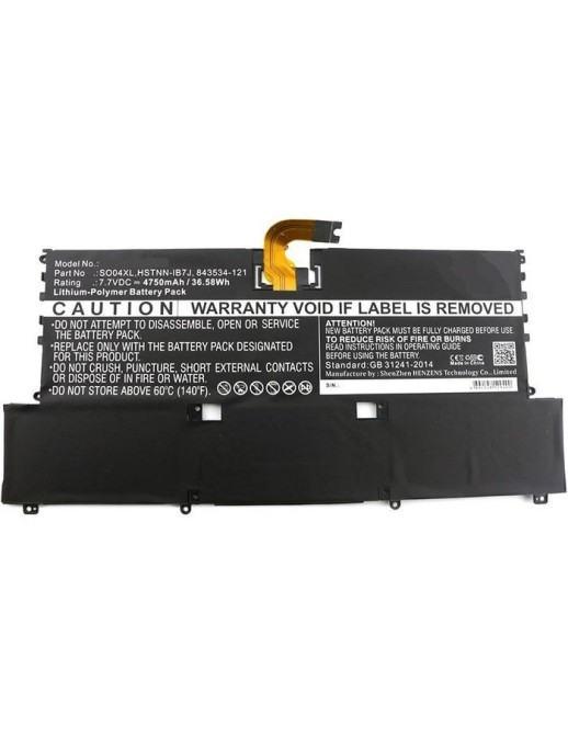 MBXHP-BA0076 CoreParts Laptop Batteria for HP 37Wh Li-Pol 7.7V 4750mAh Black F1D61EAABD Spectre 13-V000 Spectre 13-V000NA Spectr