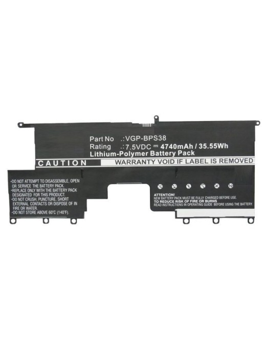 MBXSO-BA0057 CoreParts Laptop Batteria for Sony 36Wh Li-Pol 7.5V 4740mAh Black SVP13213CW SVP13218PW SVP13229PW SVP1322YCW SVP13