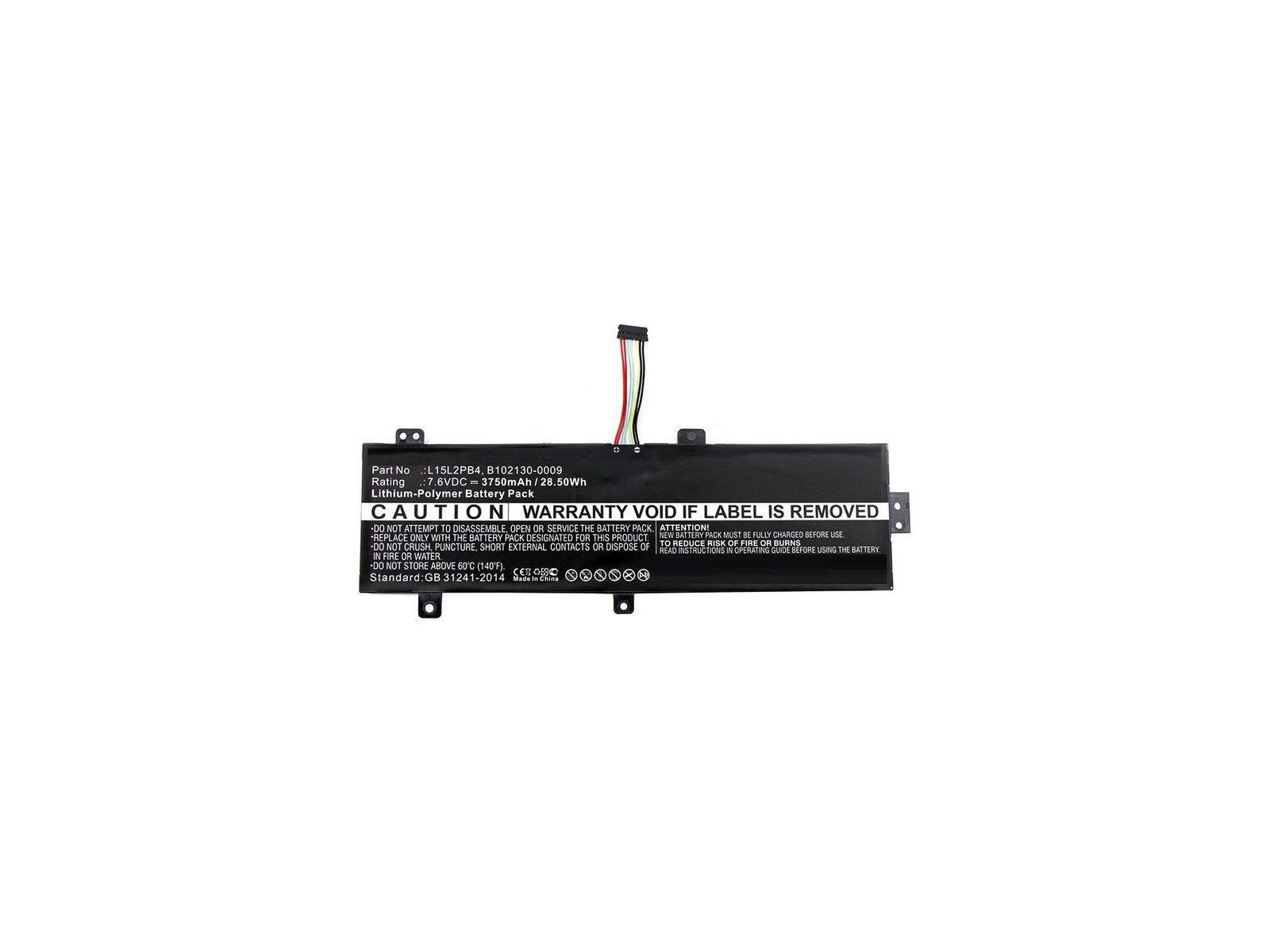 MBXLE-BA0158 CoreParts Laptop Batteria for Lenovo 27,36Wh Li-Pol 7,6V 3600mAh Black for ideapad 310 15" 310 15" Touch 310-15ISK MBXLE-BA0158 CoreParts Laptop Batteria for Lenovo 27,36Wh Li-Pol 7,6V 3600mAh Black for ideapad 310 15" 310 15" Touch 310-15ISK