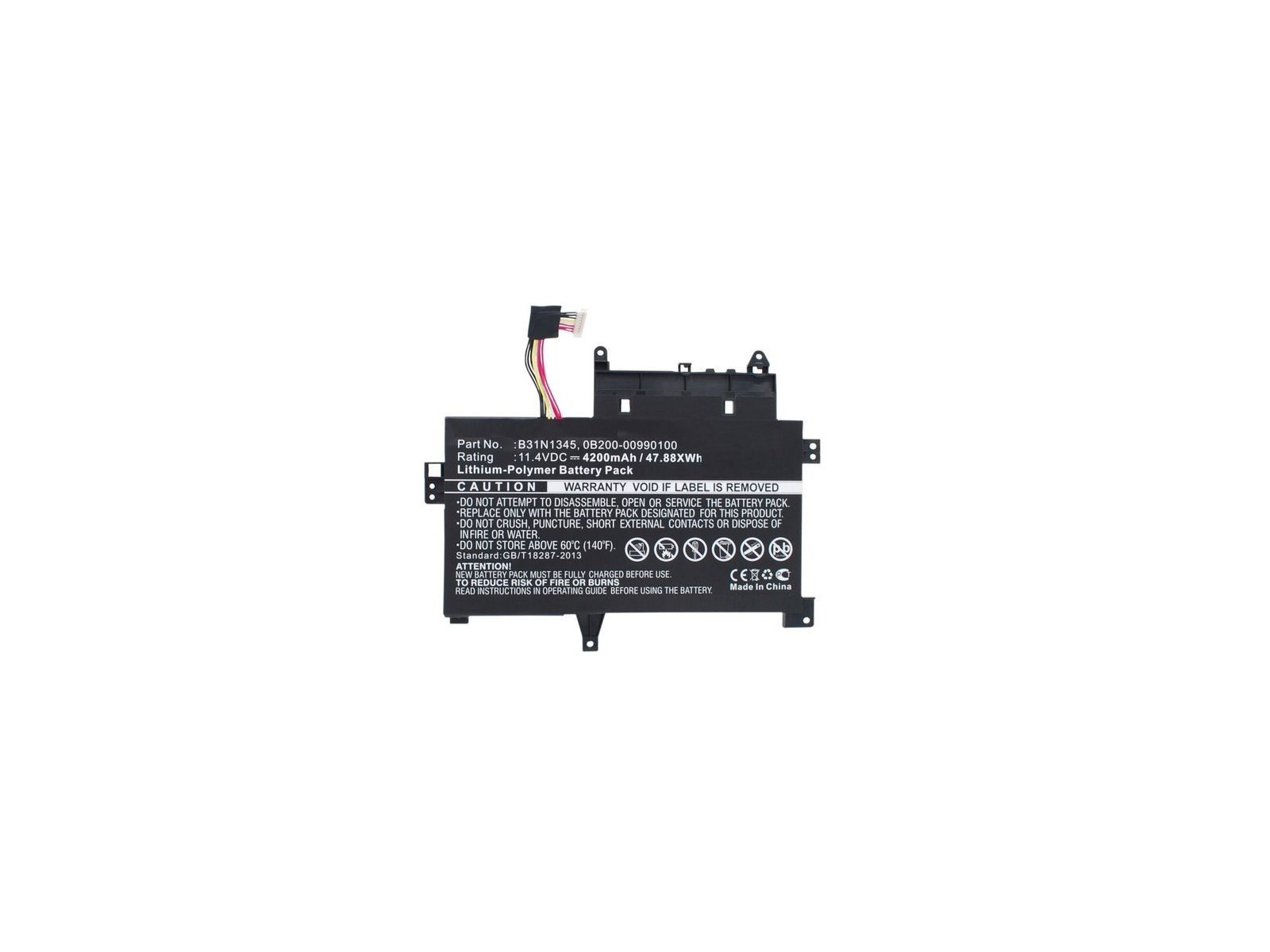 MBXAS-BA0121 CoreParts Laptop Batteria for Asus 38Wh Li-Pol 11.4V 3400mAh Black Transformer Book Flip TP500LA Transformer Book F MBXAS-BA0121 CoreParts Laptop Batteria for Asus 38Wh Li-Pol 11.4V 3400mAh Black Transformer Book Flip TP500LA Transformer Book F
