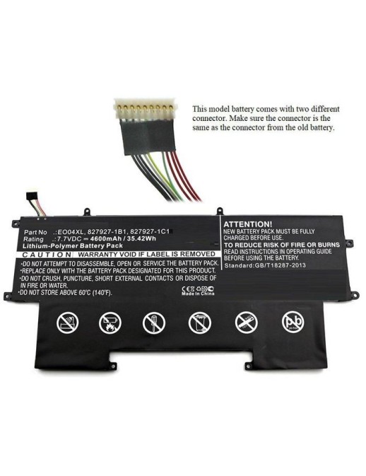 MBXHP-BA0095 CoreParts Laptop Batteria for HP 35Wh Li-Pol 7.7V 4600mAh Black EliteBook Folio G1 EliteBook Folio G1 Subnotebook 8