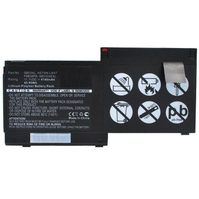 MBXHP-BA0132 CoreParts Laptop Batteria for HP 46Wh Li-Pol 11.1V 4140mAh Black Elitebook 820 G1 G2 Elitebook 840 G2 Elitebook 720