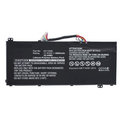 MBXAC-BA0072 CoreParts Laptop Batteria for Acer 52Wh Li-Pol 11.4V 4600mAh Black Aspire V15 Nitro Aspire VN7 Aspire VN7-571 Aspir