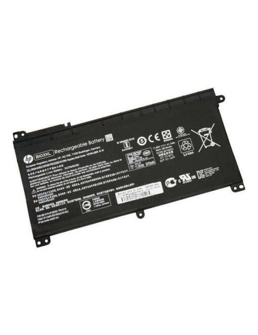 844203-855 HP 3-cell Li-ion Batteria 41Wh capacity 11.55V voltage compatible with select HP laptops.