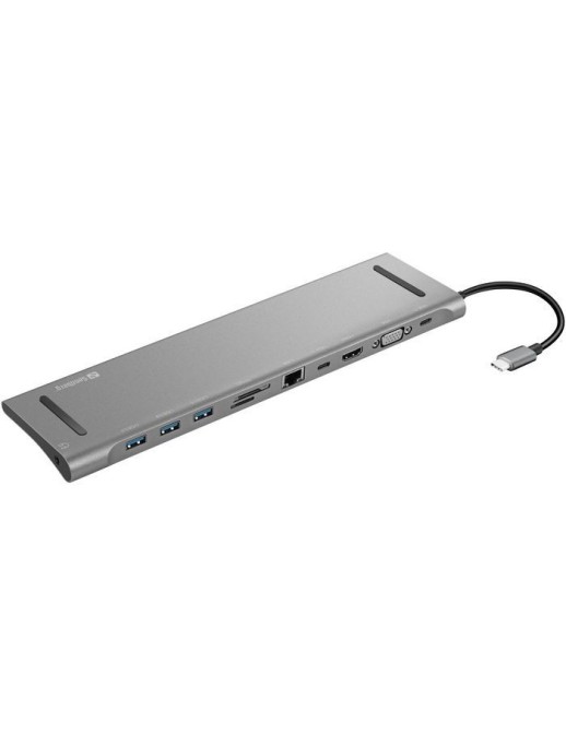 136-31 Sandberg USB-C 10-in-1 Docking Station