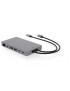 LMP-USBC-DDOCK2-SG LMP USB-C Display Dock 2 4K 12 Port 2x HDMI Mini-DP DP DVI VGA Eth. 2x USB 3.0 2x USB-C Aluminium Space Gray