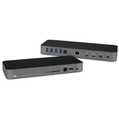 OWCTB3DK14PSGG OWC Thunderbolt 3 dock microSD SD 3.5mm USB 3.1 A USB 3.1 C Mini DP 1.2 RJ-45 S/PDIF 230x25x89 mm Space Gray